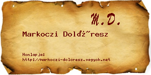 Markoczi Dolóresz névjegykártya